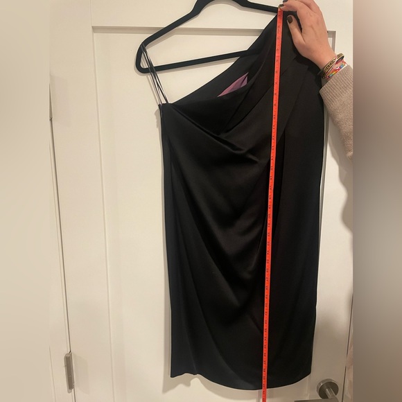 Talbot Runhof one shoulder black dress US10 - Picture 2 of 5